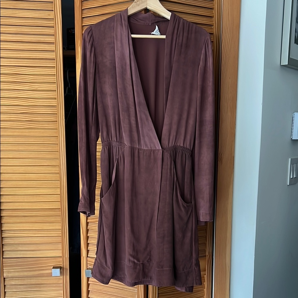 Wilfred burgundy Long Sleeve Dress